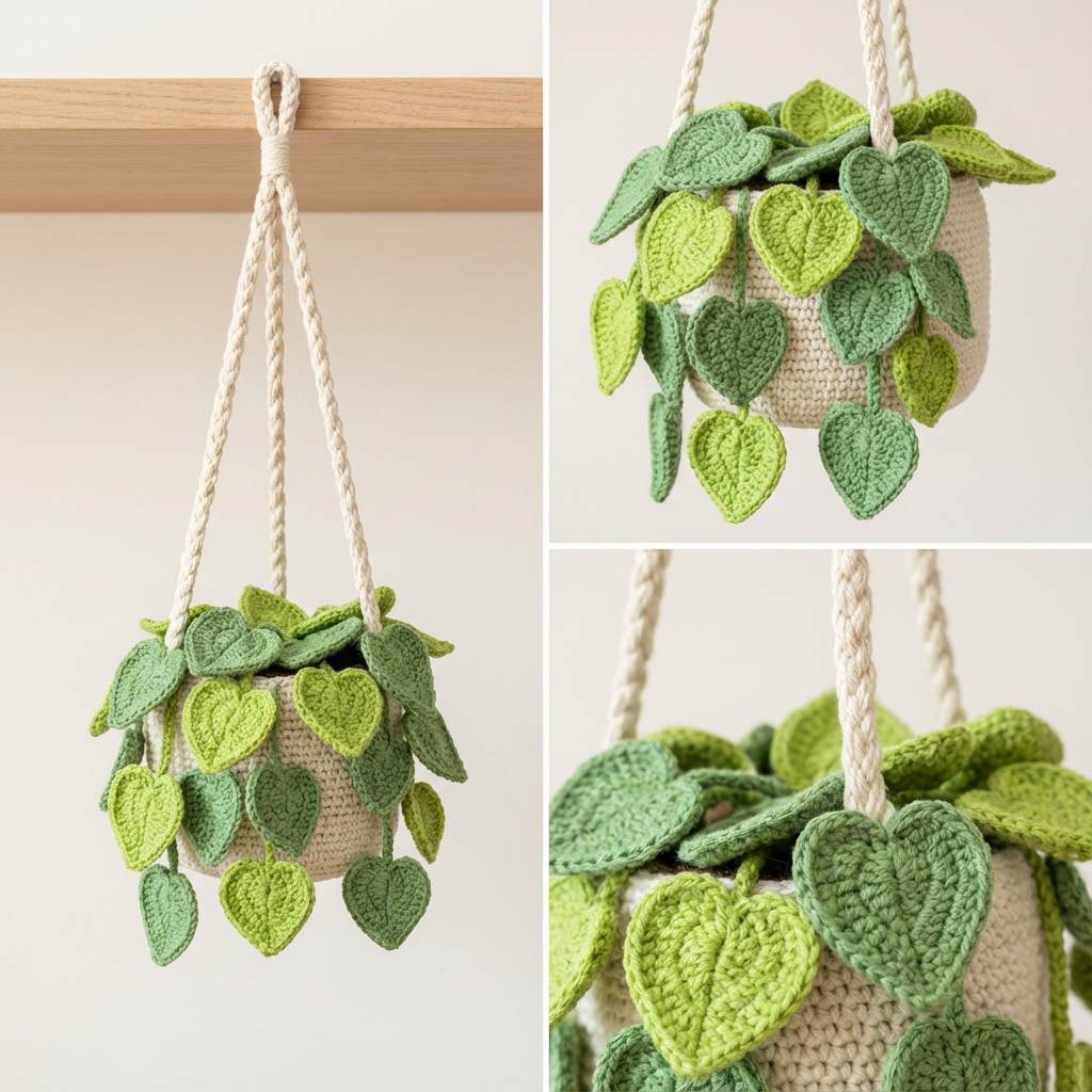 Crochet Plant Hanger Patterns PDF Bundle | 6 Hanging Planter Patterns | Digital Download