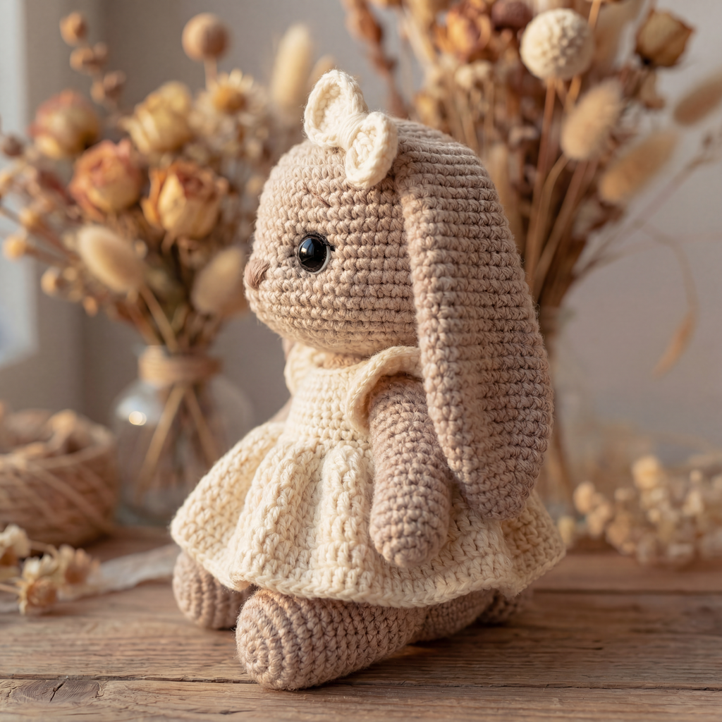 Cute Bunny Crochet Pattern PDF | Rabbit Amigurumi Crochet Pattern | Digital Download