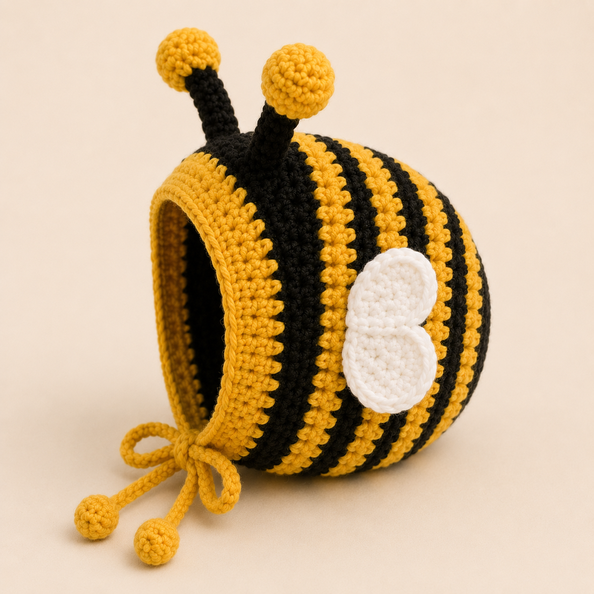 Bumblebee Cat Hat Crochet Pattern PDF, Bee Cat Bonnet Pattern, Crochet Cat Hat, Pet Bee Costume, Cute Cat Accessory, Instant Download