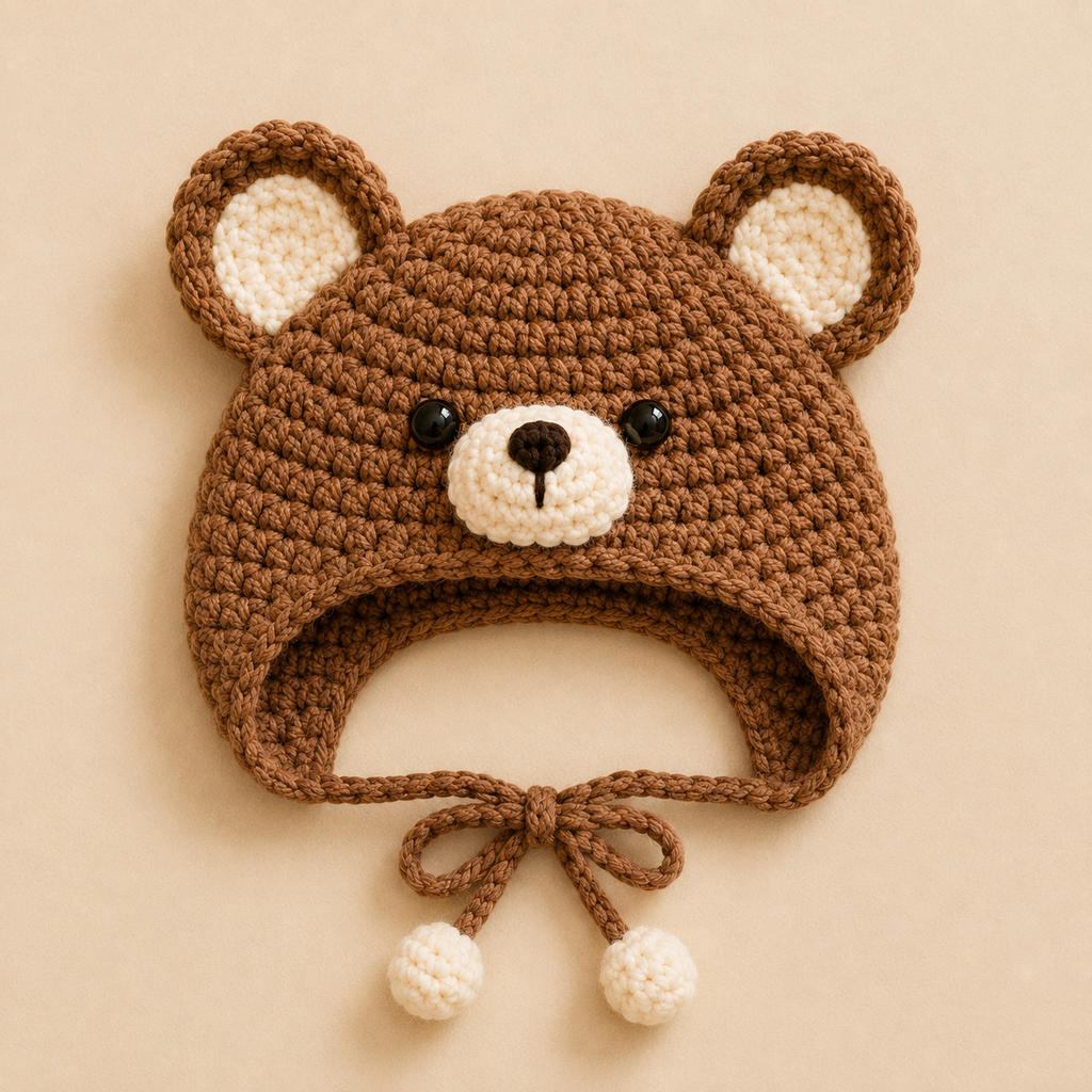 Teddy Bear Cat Bonnet Crochet Pattern, Crochet Cat Hat PDF, Bear Ear Cat Bonnet, Pet Hat Pattern, Cat Costume Crochet, Digital PDF