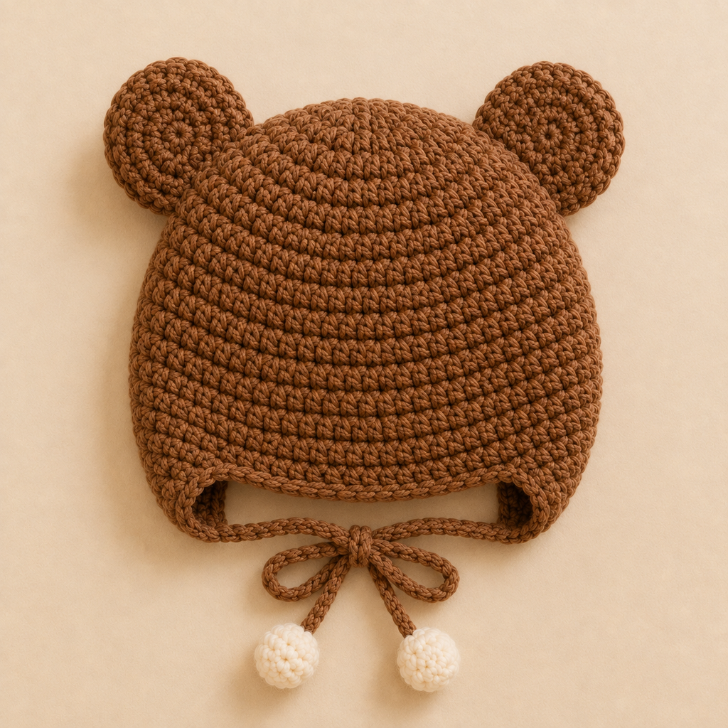 Teddy Bear Cat Bonnet Crochet Pattern, Crochet Cat Hat PDF, Bear Ear Cat Bonnet, Pet Hat Pattern, Cat Costume Crochet, Digital PDF