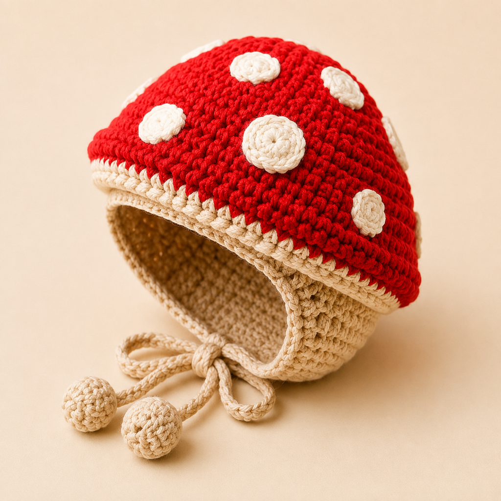 Mushroom Cat Hat Crochet Pattern PDF, Crochet Cat Hat Pattern, Mushroom Pet Hat, Cat Bonnet Crochet, Cute Cat Accessory, DIY PDF