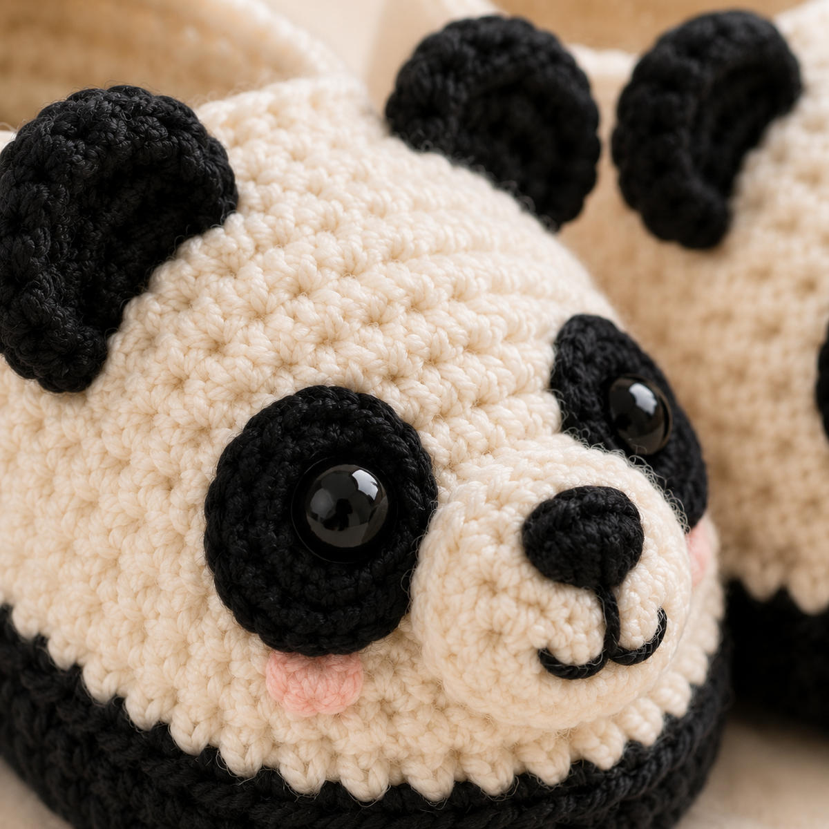 Panda Baby Booties Crochet Pattern PDF, Panda Bear Baby Shoes Pattern, 5 in 1 Crochet Booties, Baby Shower Gift, Easy Crochet PDF