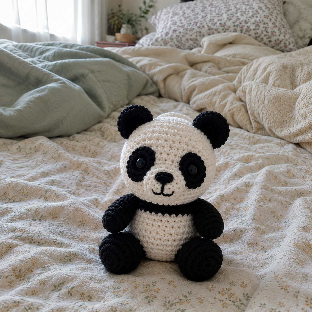 Panda Amigurumi Crochet Pattern PDF, Crochet Panda Pattern, Panda Bear Crochet Toy, Amigurumi Animal Pattern, Easy Crochet PDF, Digital Download