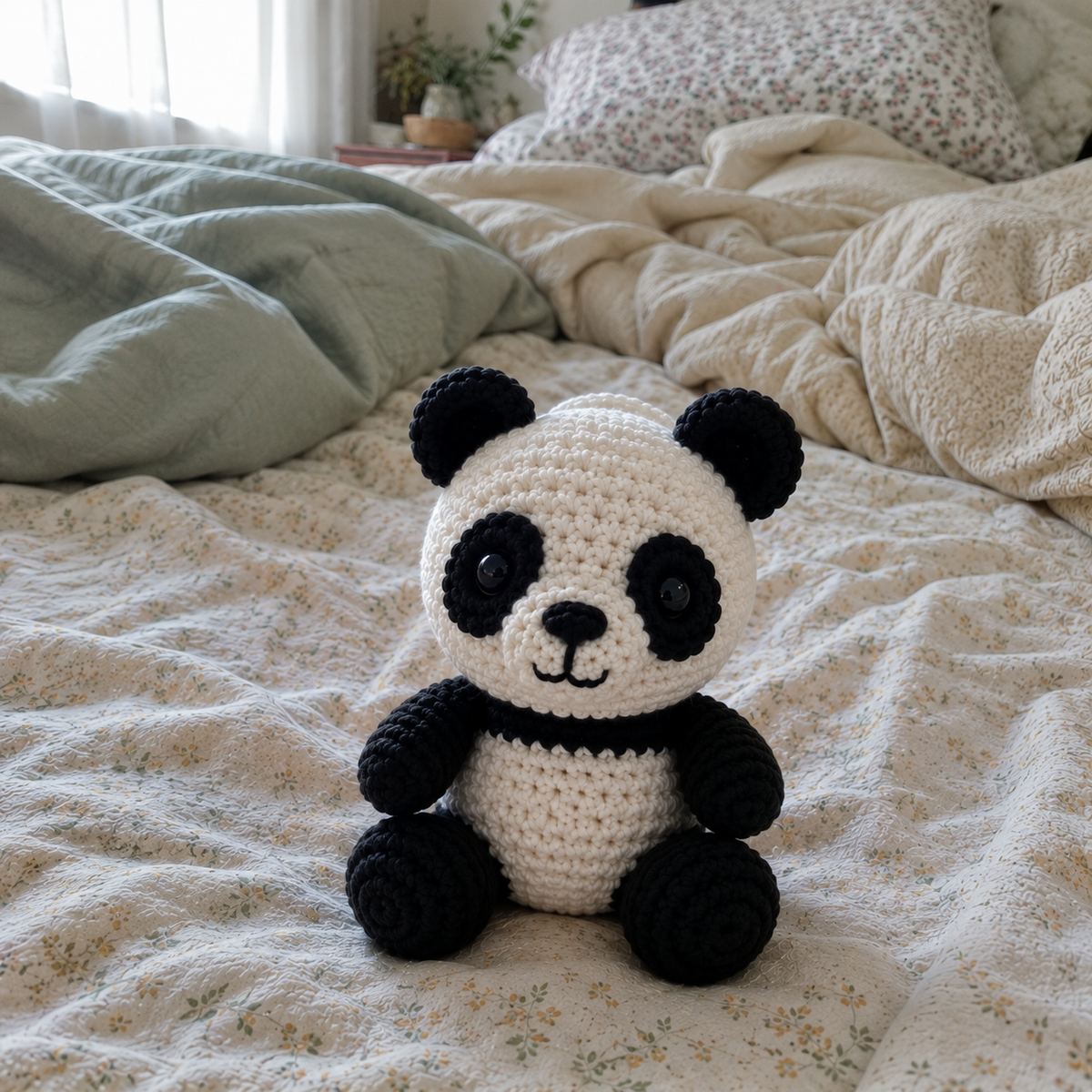 Panda Amigurumi Crochet Pattern PDF, Crochet Panda Pattern, Panda Bear Crochet Toy, Amigurumi Animal Pattern, Easy Crochet PDF, Digital Download