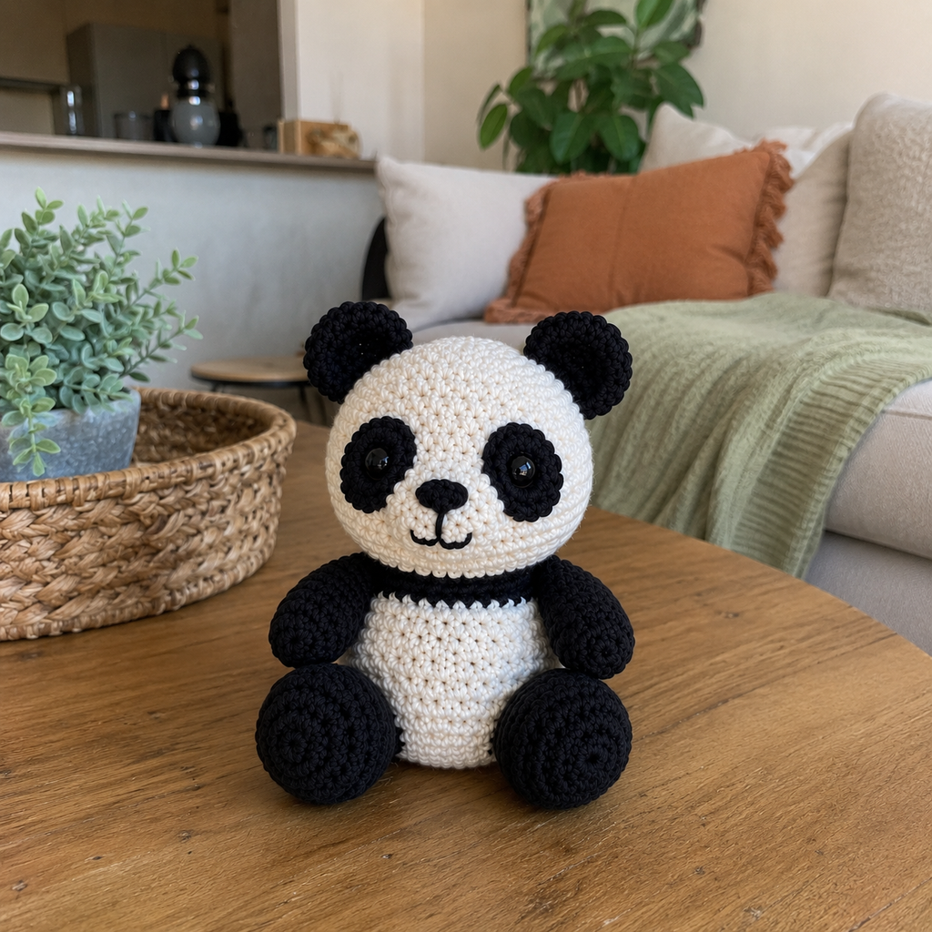 Panda Amigurumi Crochet Pattern PDF, Crochet Panda Pattern, Panda Bear Crochet Toy, Amigurumi Animal Pattern, Easy Crochet PDF, Digital Download