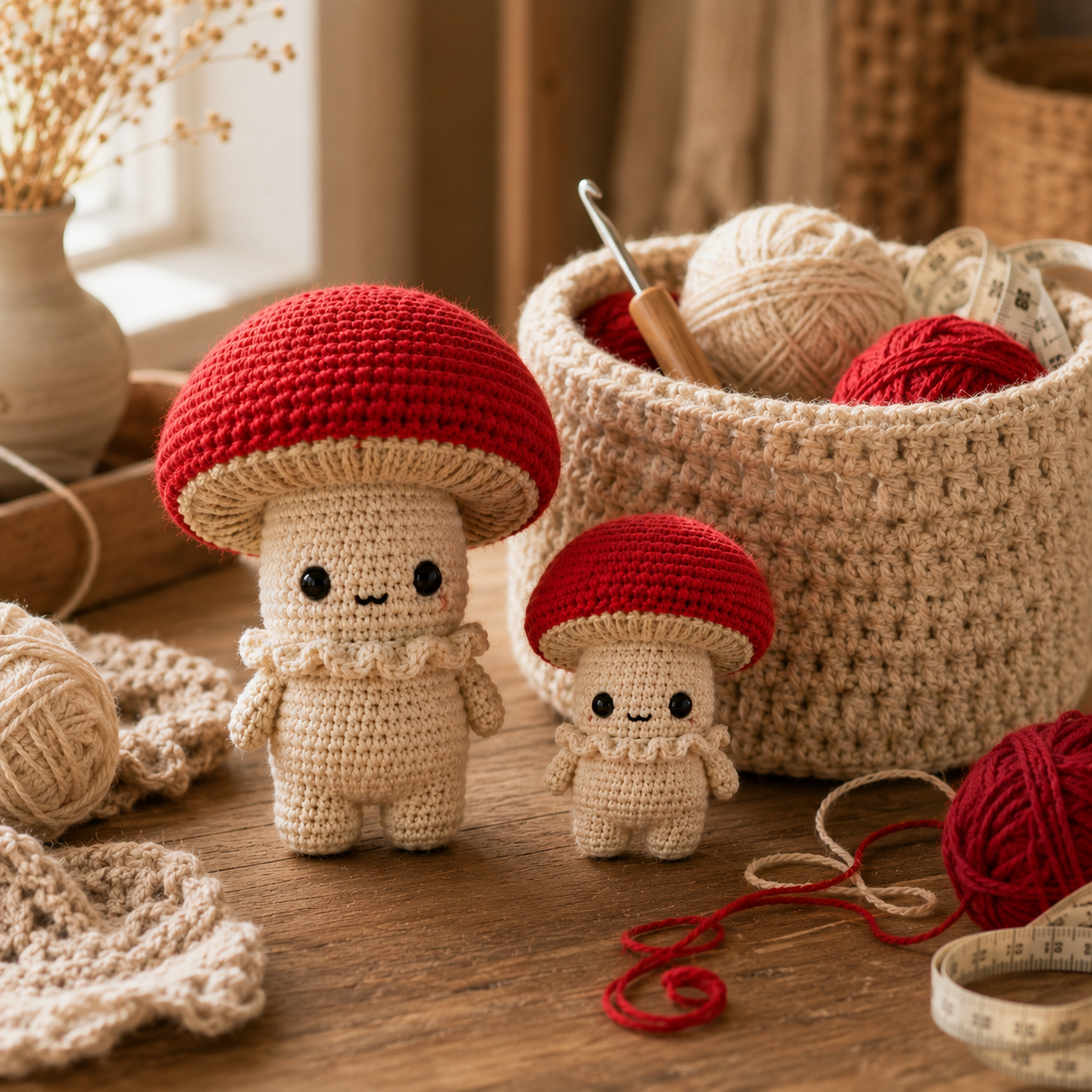 Mushroom Crochet Pattern PDF | Cute Mushroom Amigurumi Pattern | Crochet Mushroom Doll | Woodland Crochet Pattern | Instant Download