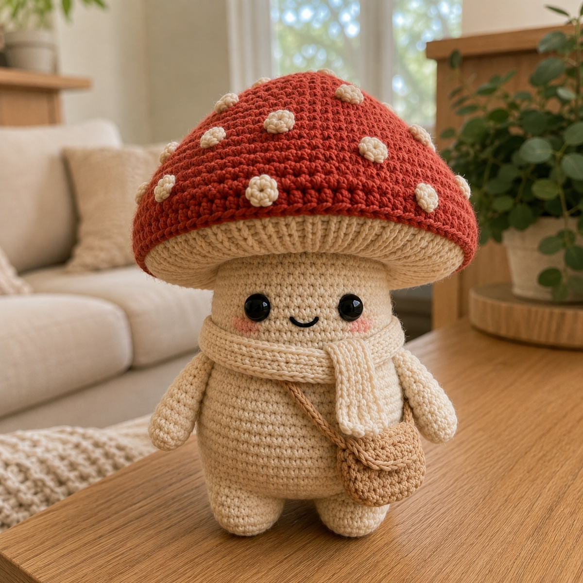 Mushroom Crochet Pattern PDF | Cute Mushroom Amigurumi Pattern | Crochet Mushroom Doll | Kawaii Crochet Pattern | Instant Download