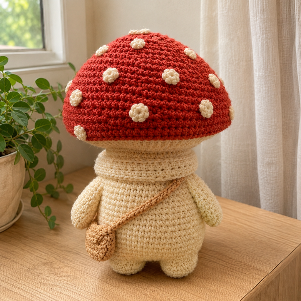 Mushroom Crochet Pattern PDF | Cute Mushroom Amigurumi Pattern | Crochet Mushroom Doll | Kawaii Crochet Pattern | Instant Download