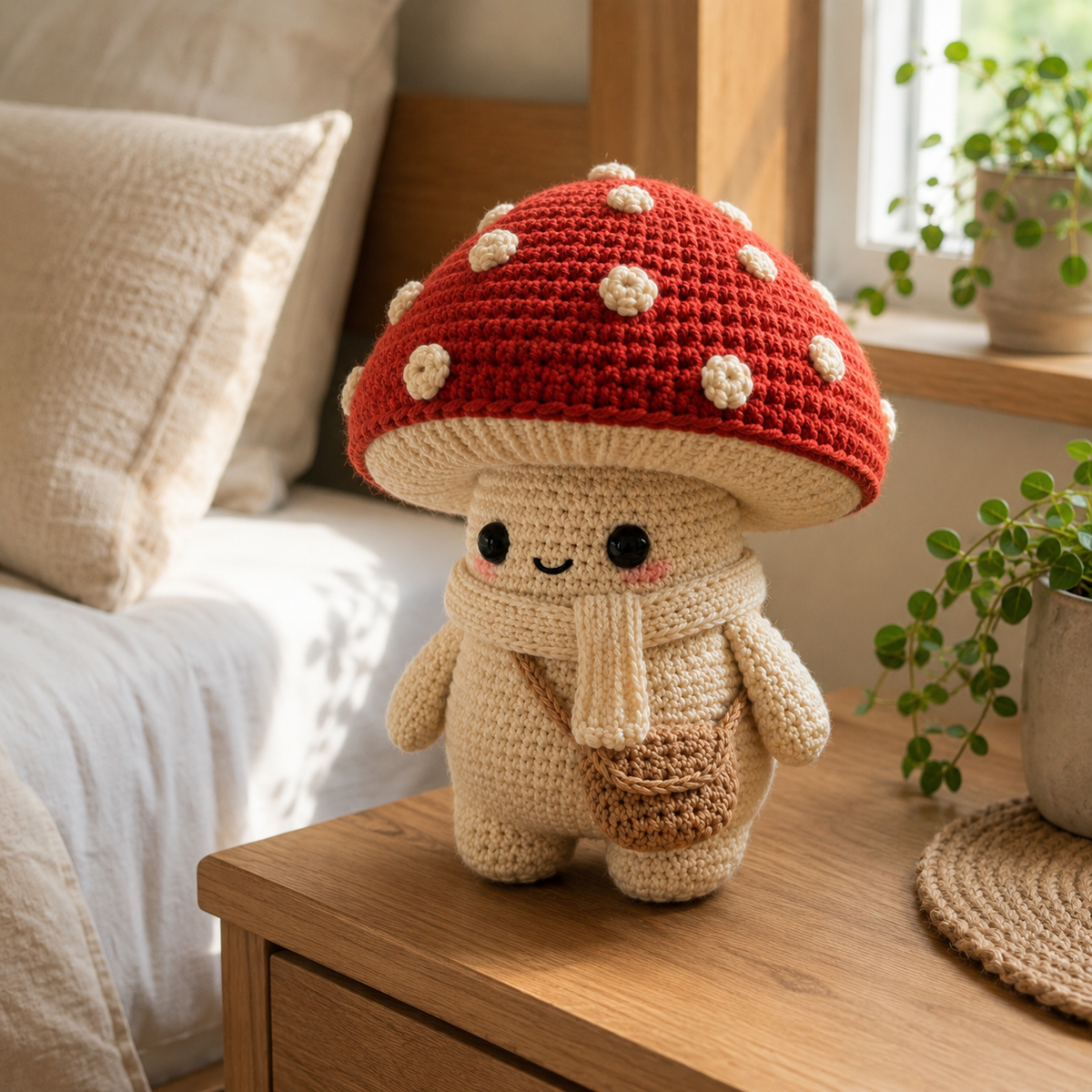 Mushroom Crochet Pattern PDF | Cute Mushroom Amigurumi Pattern | Crochet Mushroom Doll | Kawaii Crochet Pattern | Instant Download