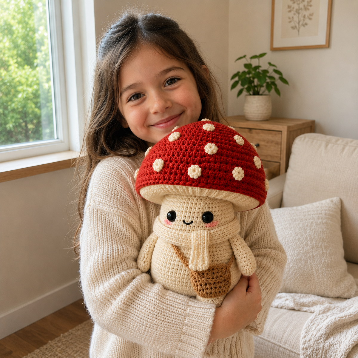 Mushroom Crochet Pattern PDF | Cute Mushroom Amigurumi Pattern | Crochet Mushroom Doll | Kawaii Crochet Pattern | Instant Download