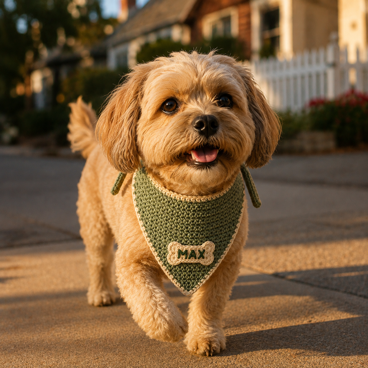 Crochet Dog Bandana Pattern PDF, Easy Pet Scarf Crochet Pattern, Dog Bandana DIY, Puppy Neckwear, Beginner Crochet Pattern, Instant Download