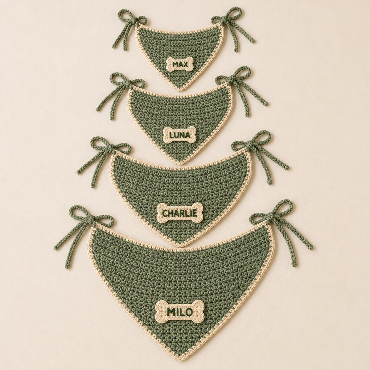Crochet Dog Bandana Pattern PDF, Easy Pet Scarf Crochet Pattern, Dog Bandana DIY, Puppy Neckwear, Beginner Crochet Pattern, Instant Download