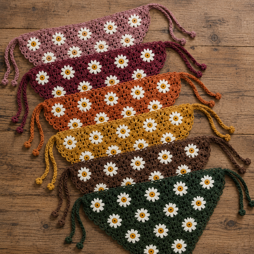 Crochet Dog Bandana Pattern, Sunflower Dog Bandana PDF, Pet Scarf Crochet Pattern, Puppy Bandana DIY, Dog Lover Gift, Instant Download