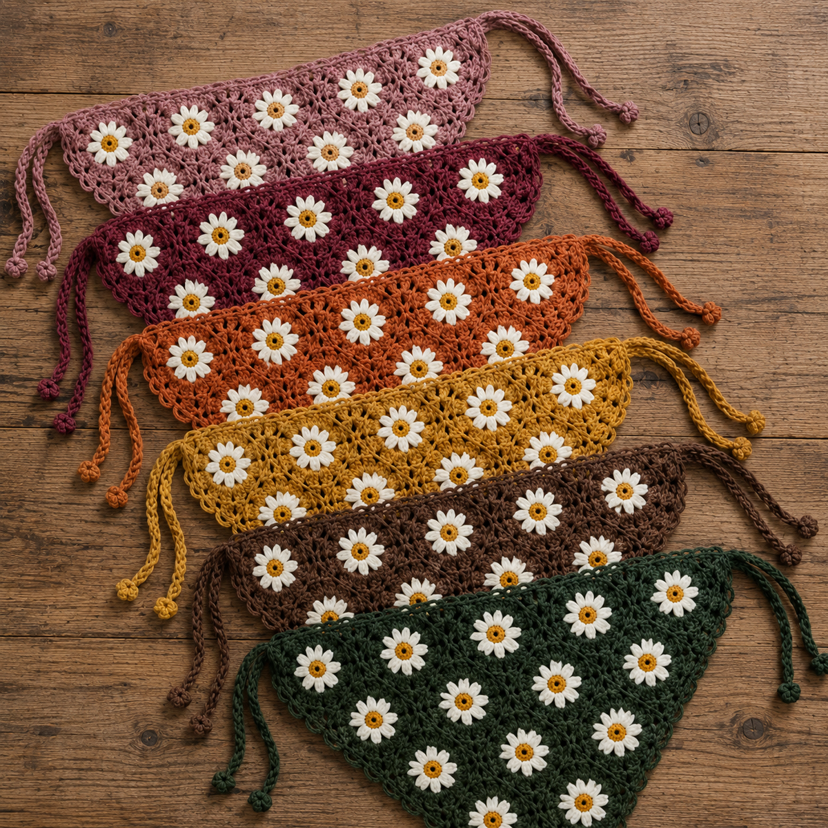 Crochet Dog Bandana Pattern, Sunflower Dog Bandana PDF, Pet Scarf Crochet Pattern, Puppy Bandana DIY, Dog Lover Gift, Instant Download