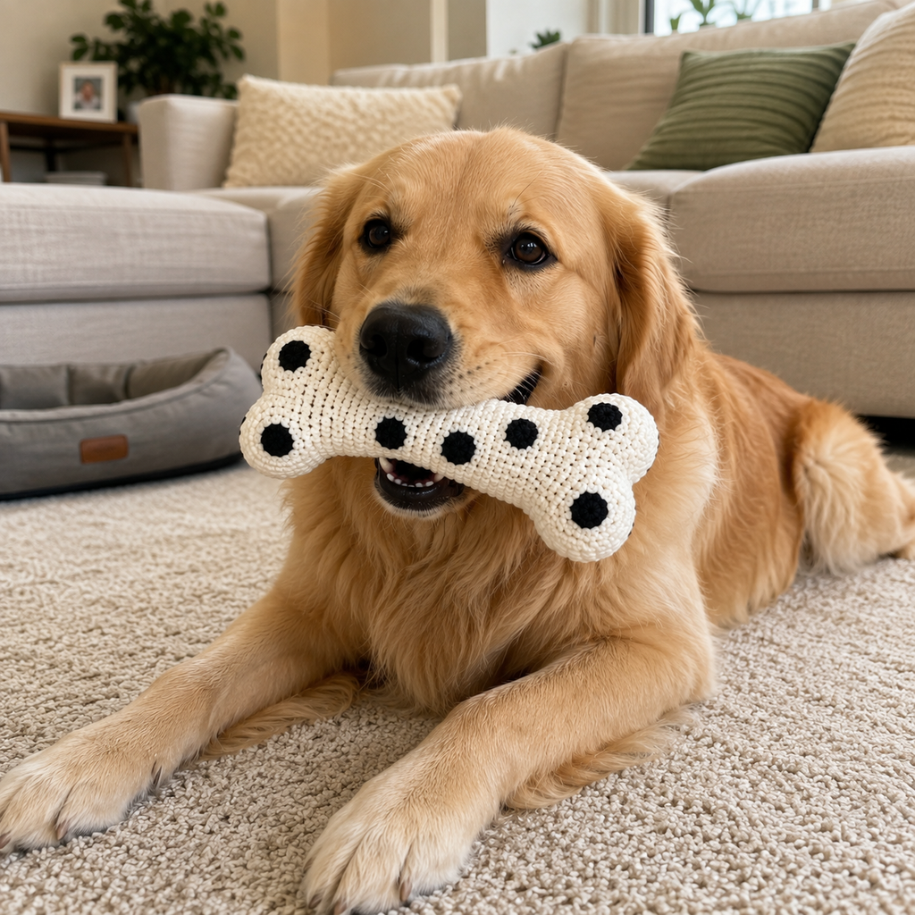 Crochet Dog Bone Pattern, Crochet Dog Toy Pattern, Dog Bone Crochet Pattern, DIY Pet Toy, Crochet Pet Toy PDF, Dog Lover Gift, Instant Download