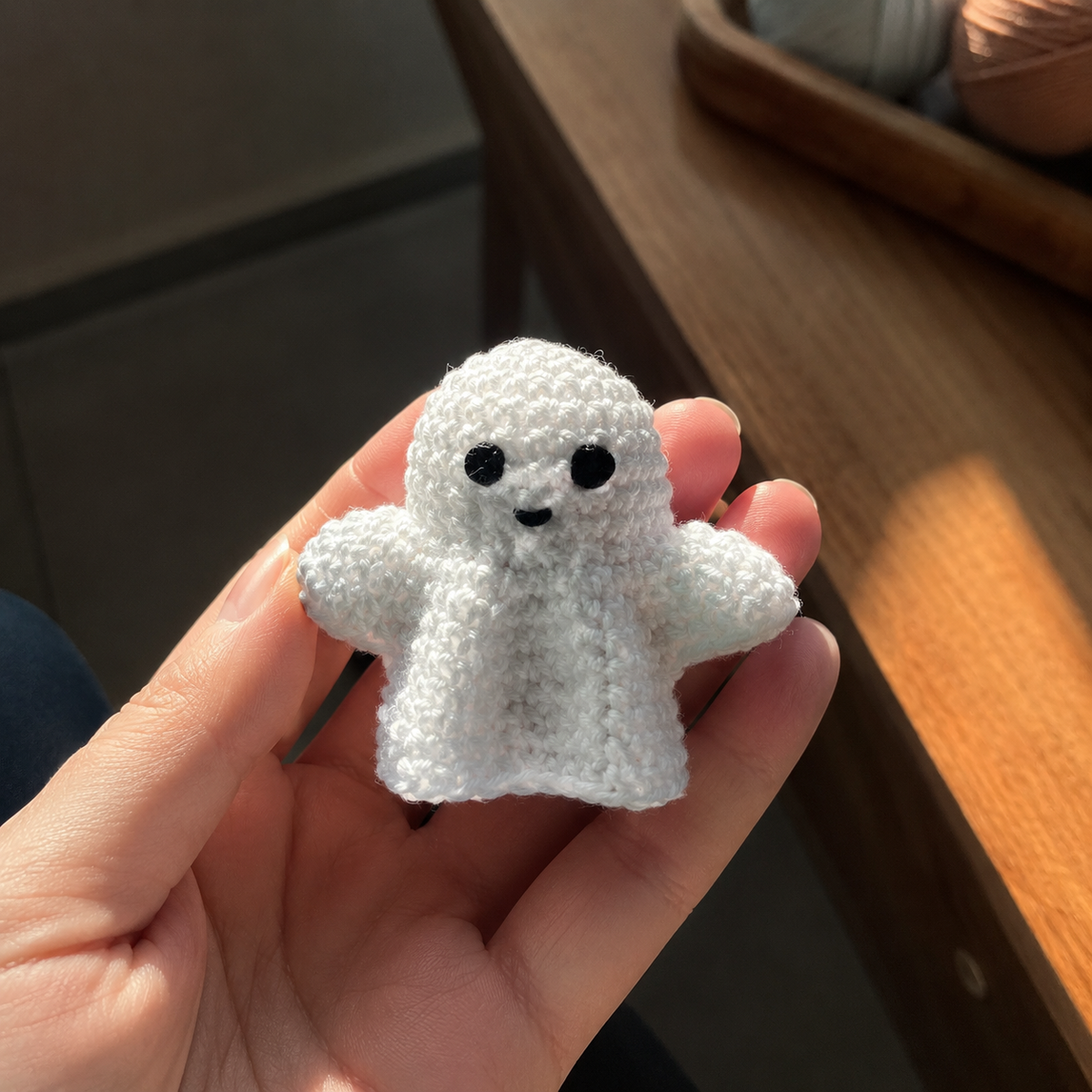 Ghost Crochet Keychain Pattern PDF | Cute Halloween Amigurumi Keyring | Easy Crochet Pattern | Instant Digital Download