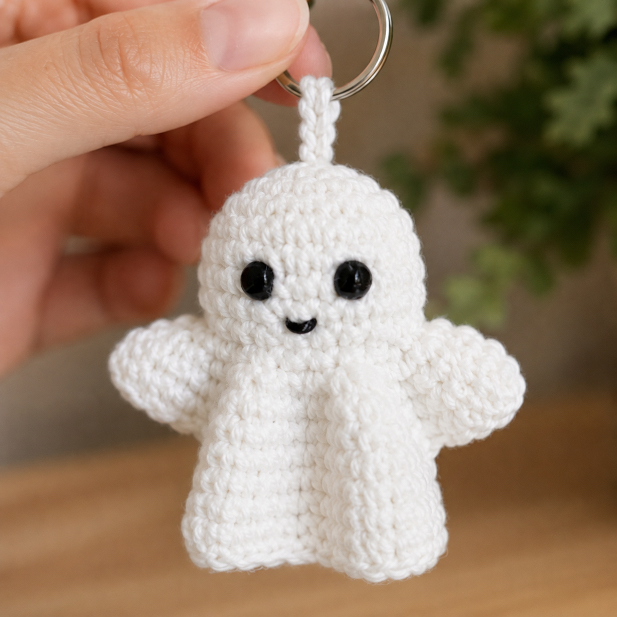 Ghost Crochet Keychain Pattern PDF | Cute Halloween Amigurumi Keyring | Easy Crochet Pattern | Instant Digital Download