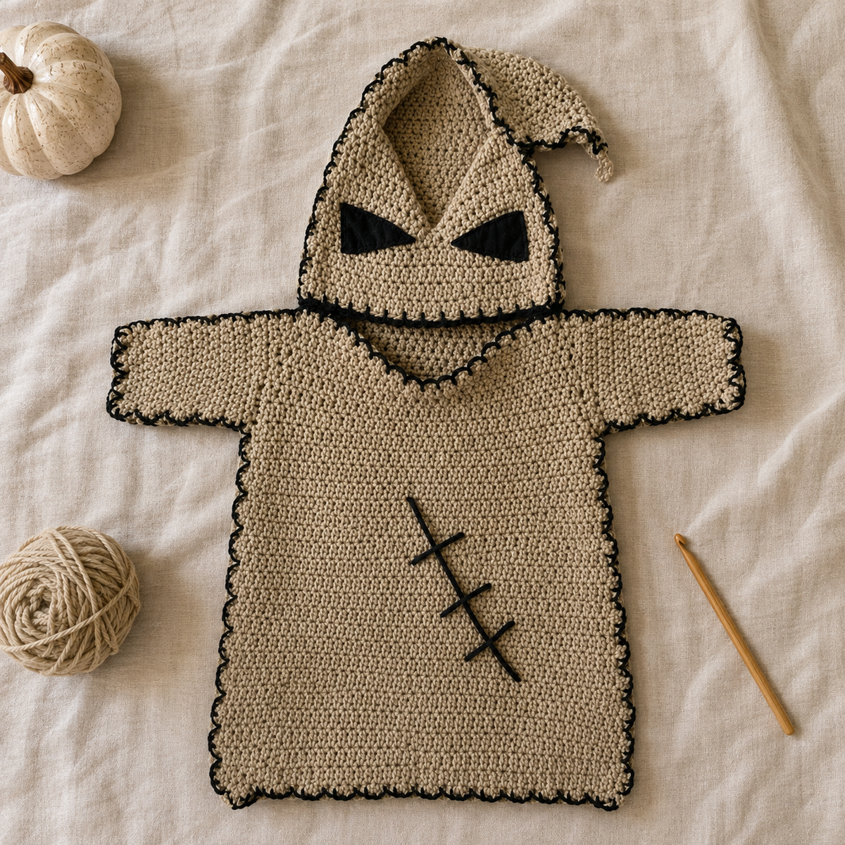 Halloween Ghost Robe Crochet Pattern PDF | Spooky Ghost Costume | DIY Halloween Crochet Pattern | Instant Digital Download