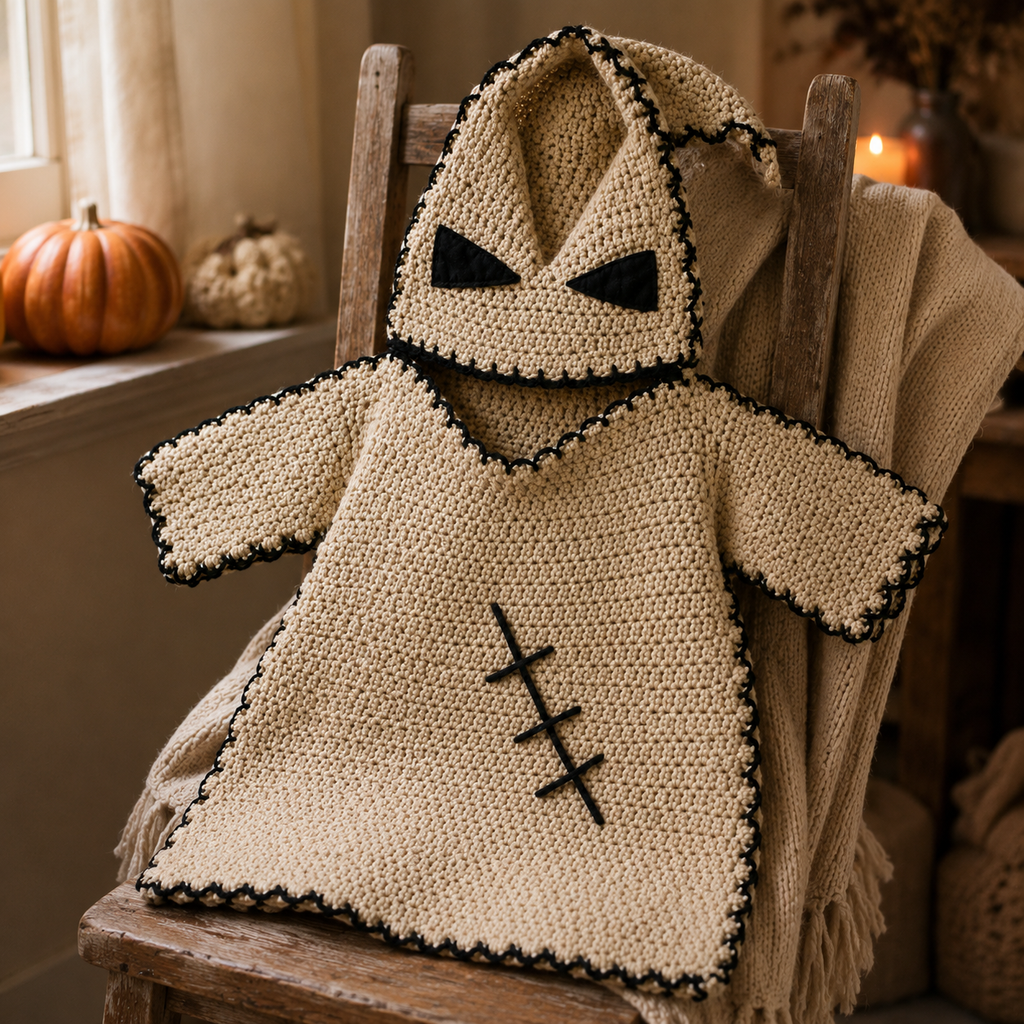 Halloween Ghost Robe Crochet Pattern PDF | Spooky Ghost Costume | DIY Halloween Crochet Pattern | Instant Digital Download