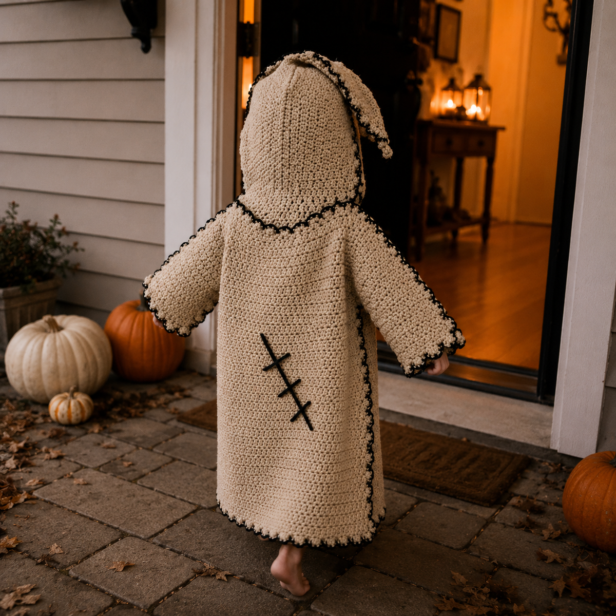 Halloween Ghost Robe Crochet Pattern PDF | Spooky Ghost Costume | DIY Halloween Crochet Pattern | Instant Digital Download