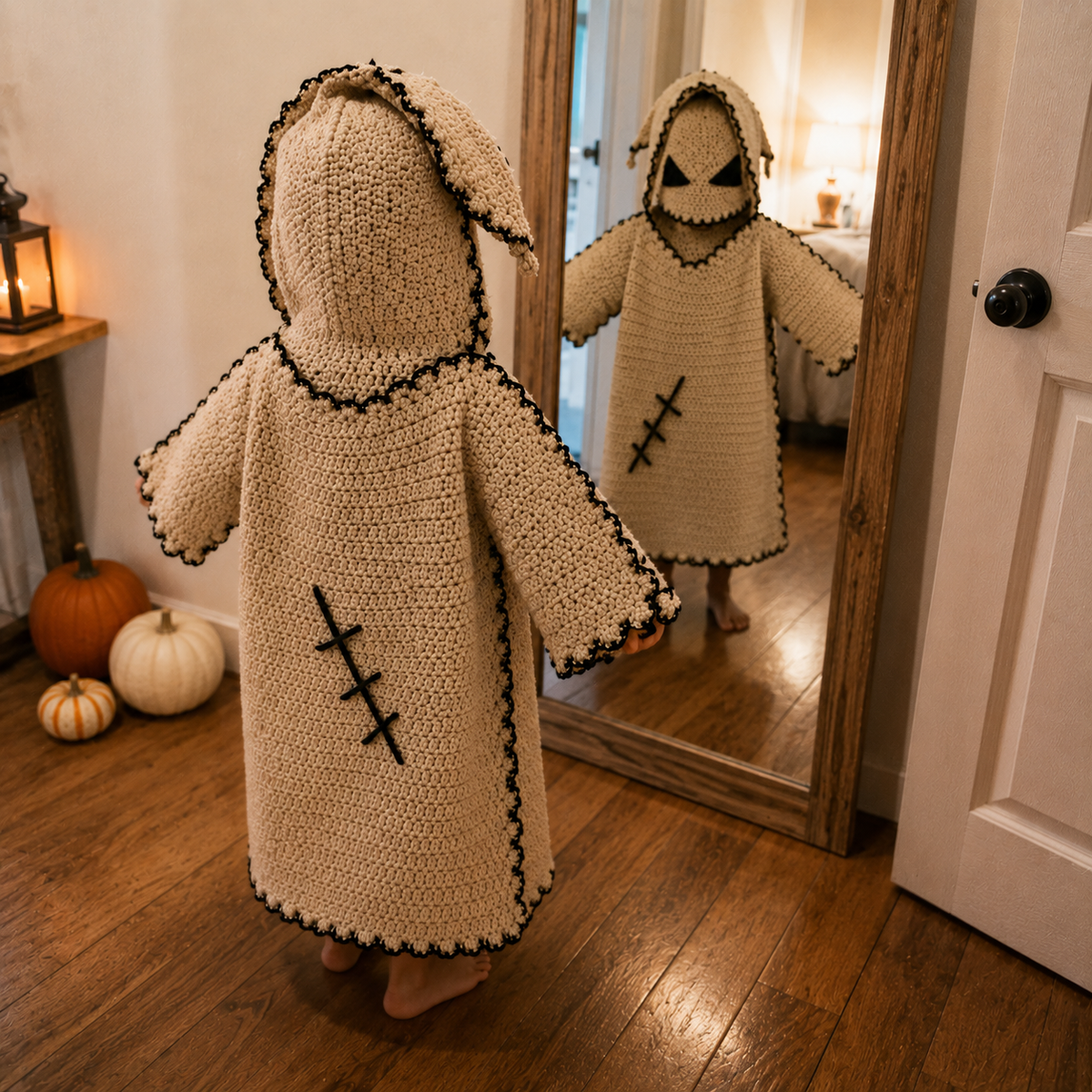 Halloween Ghost Robe Crochet Pattern PDF | Spooky Ghost Costume | DIY Halloween Crochet Pattern | Instant Digital Download