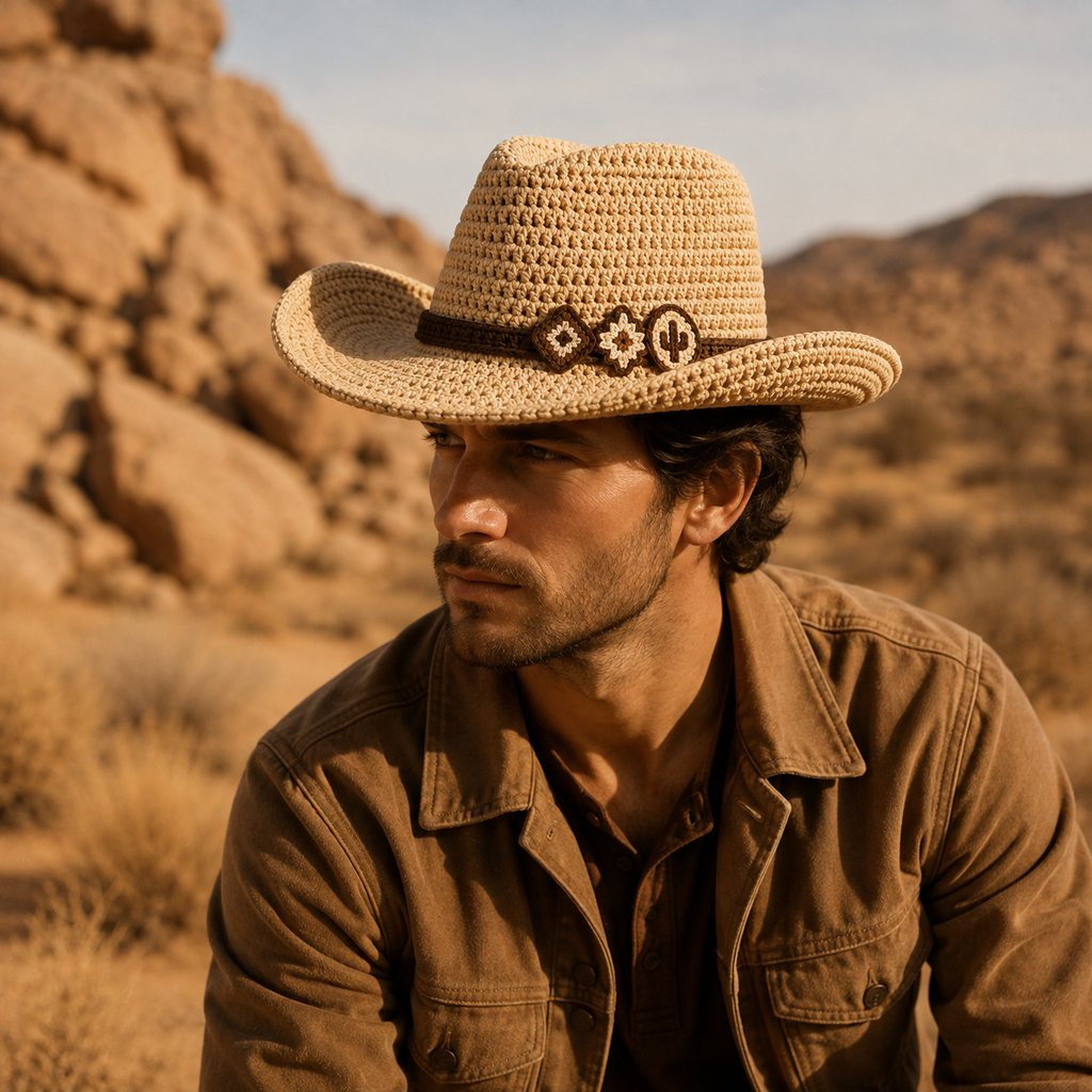 Desert Cowboy Hat Crochet Pattern PDF