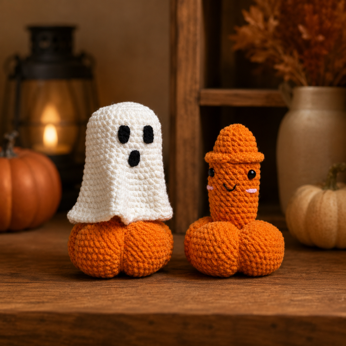 Halloween Crochet Pattern PDF – Ghost & Witch Amigurumi Duo, Spooky Crochet Pattern, Instant Download