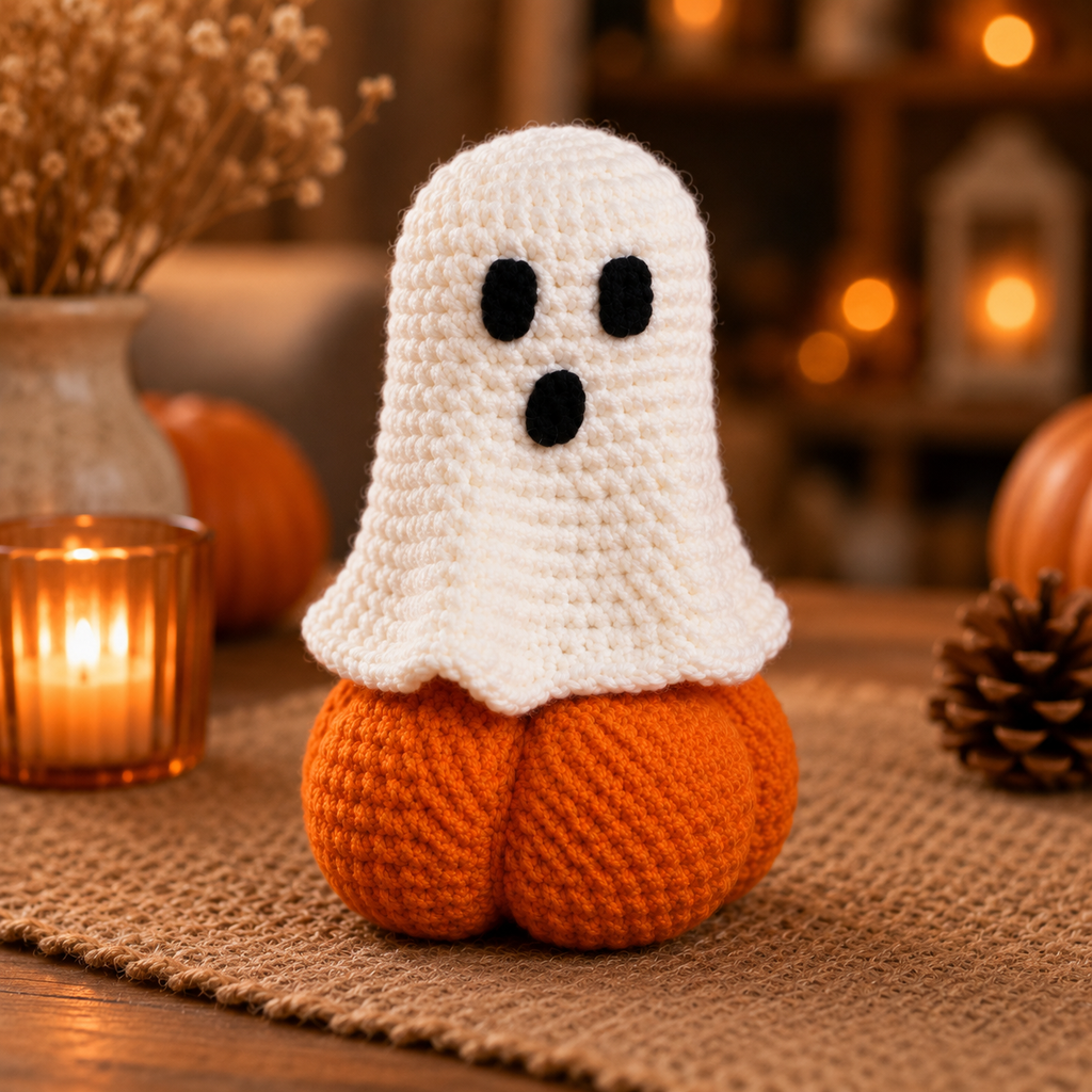 Halloween Crochet Pattern PDF – Ghost & Witch Amigurumi Duo, Spooky Crochet Pattern, Instant Download