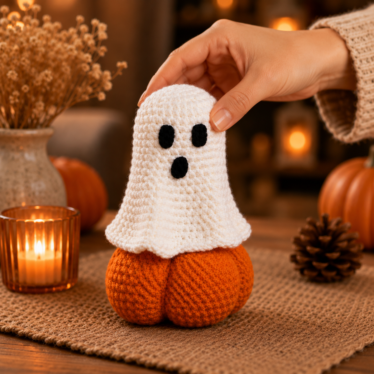 Halloween Crochet Pattern PDF – Ghost & Witch Amigurumi Duo, Spooky Crochet Pattern, Instant Download