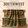 Southwest Crochet Blanket Pattern – Southwestern Afghan PDF, Boho Geometric Throw, Digital Crochet Pattern