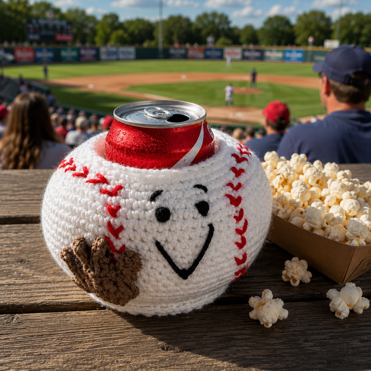 Baseball Can Cozy Crochet Pattern – Easy PDF Digital Download