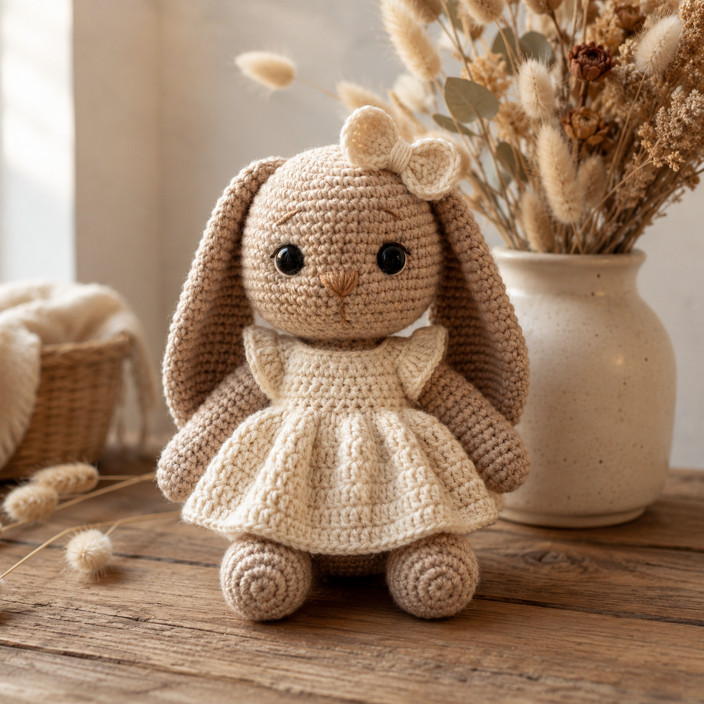 Cute Bunny Crochet Pattern PDF | Rabbit Amigurumi Crochet Pattern | Digital Download