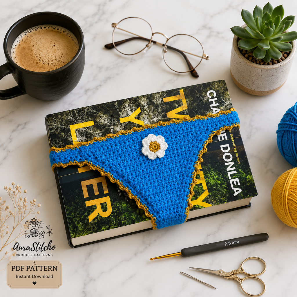 Crochet Bikini Book Marker Pattern, Crochet Swimsuit Bookmark, Beach Book Lover Gift, Summer Crochet PDF, Digital Download