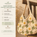 Daisy Crochet Bag Pattern PDF | Flower Shoulder Bag Pattern | Crochet Tote Bag Digital Download