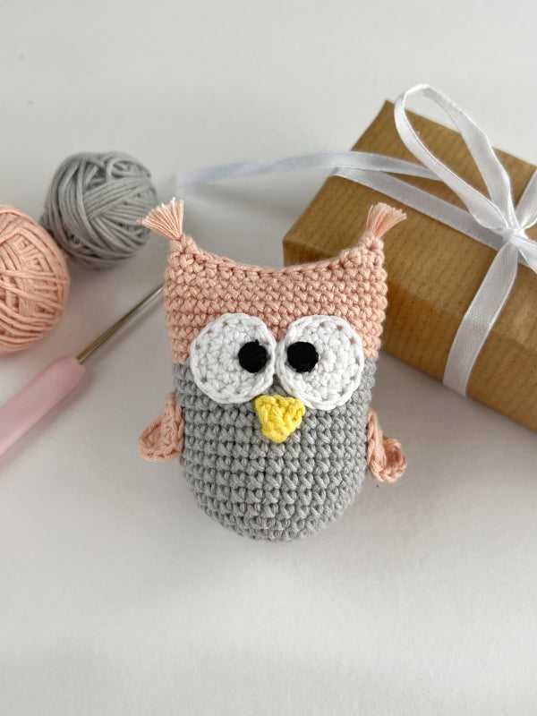 Owl Keychain Crochet Pattern PDF | Cute Crochet Keychain Pattern | Digital Download