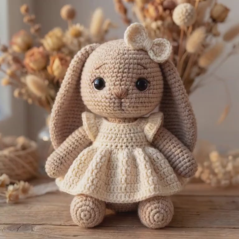 Cute Bunny Crochet Pattern PDF | Rabbit Amigurumi Crochet Pattern | Digital Download