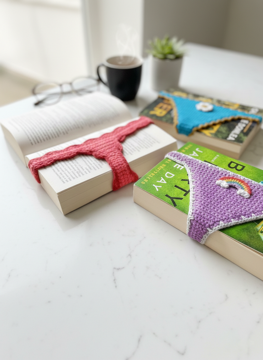 Crochet Bikini Book Marker Pattern, Crochet Swimsuit Bookmark, Beach Book Lover Gift, Summer Crochet PDF, Digital Download