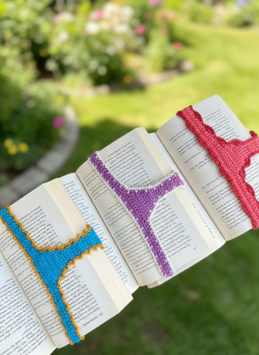 Crochet Bikini Book Marker Pattern, Crochet Swimsuit Bookmark, Beach Book Lover Gift, Summer Crochet PDF, Digital Download